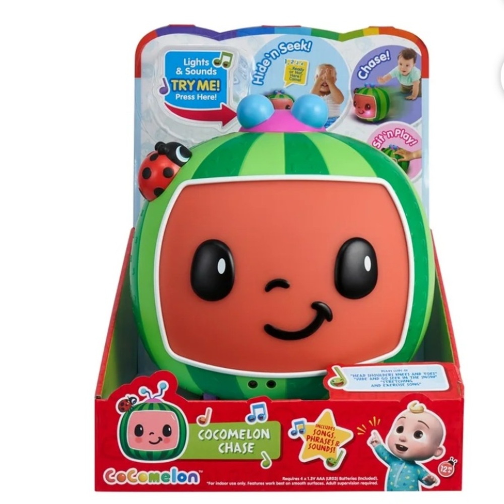 Cocomelon, Interactive Chase Toy, Electronic Toddler Toy -Chase Musical Toy